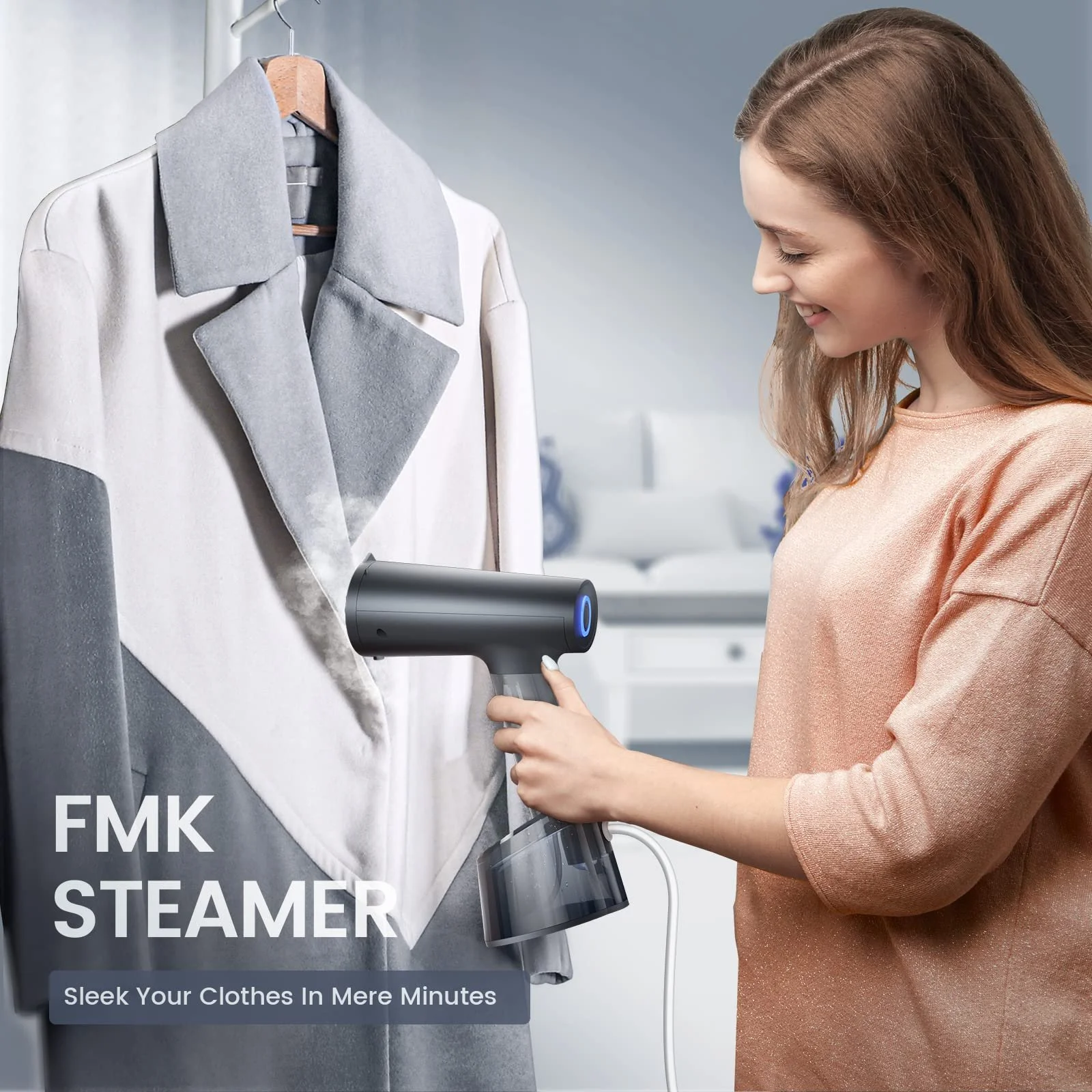 Вертикальный отпариватель FMK Travel Iron Steam Mini 1400 Вт 300 мл, фото №5
