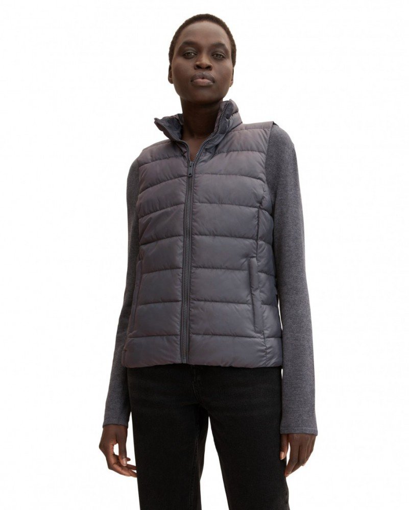 Жилетка Tom Tailor 1031311-15417 ultra lightweight XS Tёмно-серый, фото №1