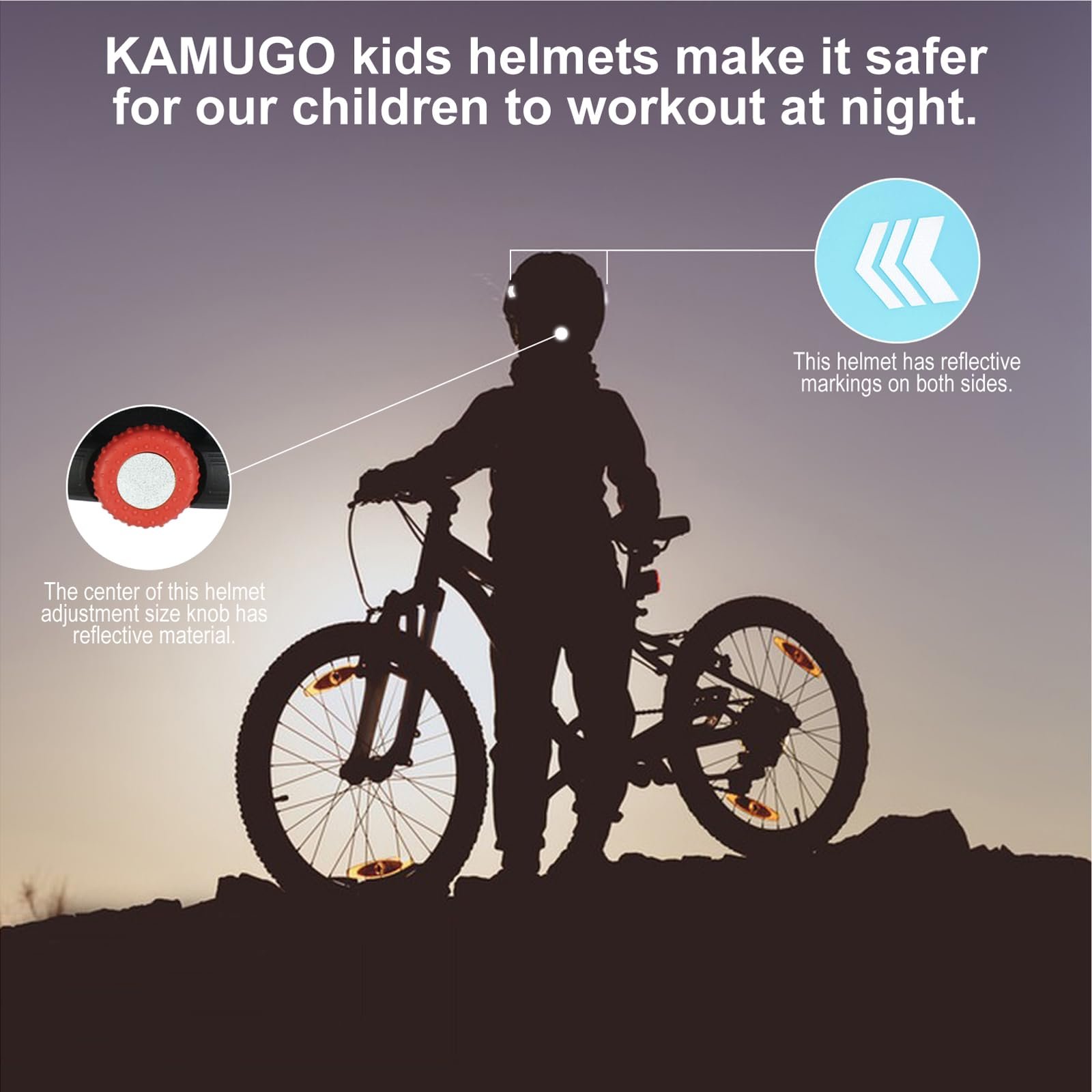 Шлем KAMUGO для малышей 2-8 лет, регулируемый, многоцелевой, велосипедный, скейтборд, ролики, самокат, велоспорт, роликовый самокат, фото №8