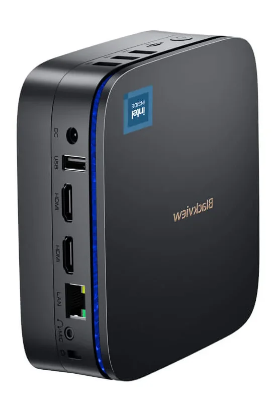 Міні ПК Blackview MP60 / Intel Celeron N5095 / RAM 16GB / SSD 512GB / 2 x HDMI / LAN / Wi-Fi 5 / Bluetooth 4.2 / Windows 11 / Чорний, фото №5