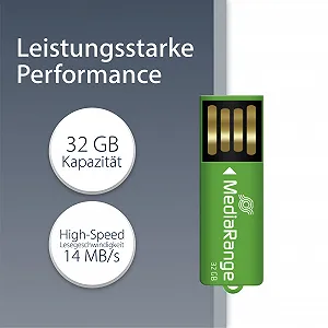 USB-флеш-накопичувач MediaRange Nano 32 GB USB 2.0 Green ціна на synthetic.ua - Фото 1 USB-флеш-накопичувач MediaRange Nano 32 GB USB 2.0 Green synthetic.ua - Фото 1
