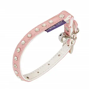 Ошейник Posh Petz Diamante Velvet регулируемый с колокольчиком - Фото 1