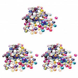 Стразы для ногтей Healvian 3 набора Декоративные камни для ногтей для дома Мобильные телефоны Приглашения 4000 штук x 3 - Фото 1