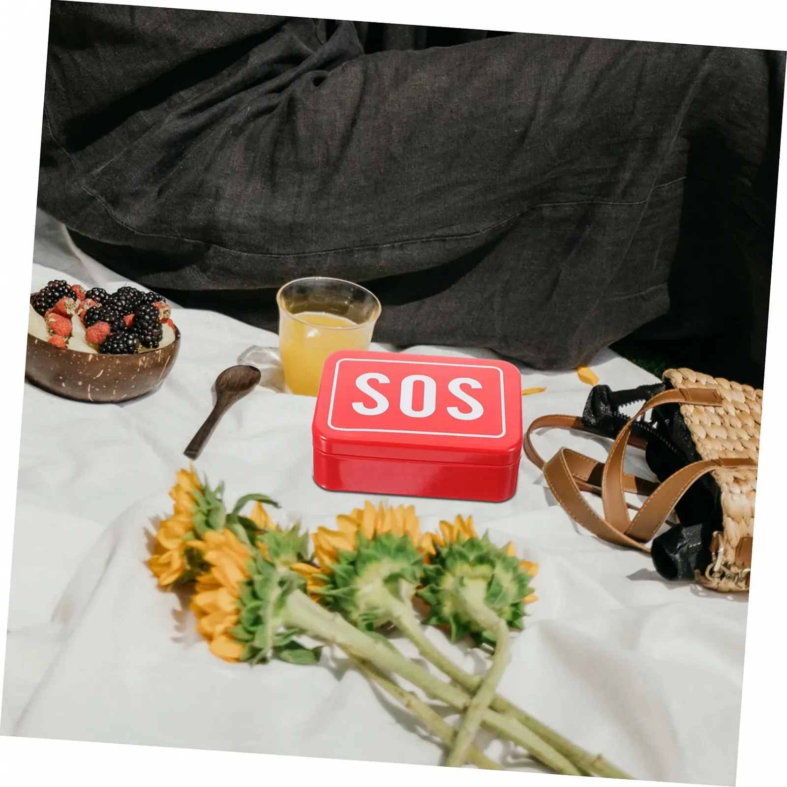 Ящик Sosoport 2 Box для виживання в дикій природі, металевий ящик для зберігання речей для виживання, багатофункціональний, фото №7