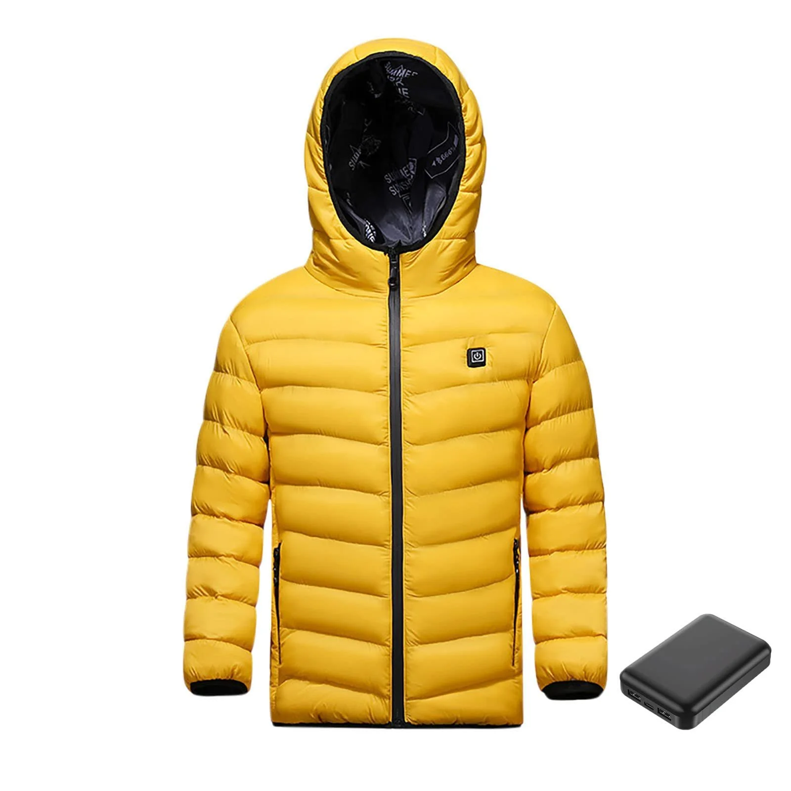 Куртка з підігрівом Wyongtao Дитяча з Power Bank Куртка з капюшоном з підігрівом з 3 рівнями нагріву Водонепроникна, фото №1