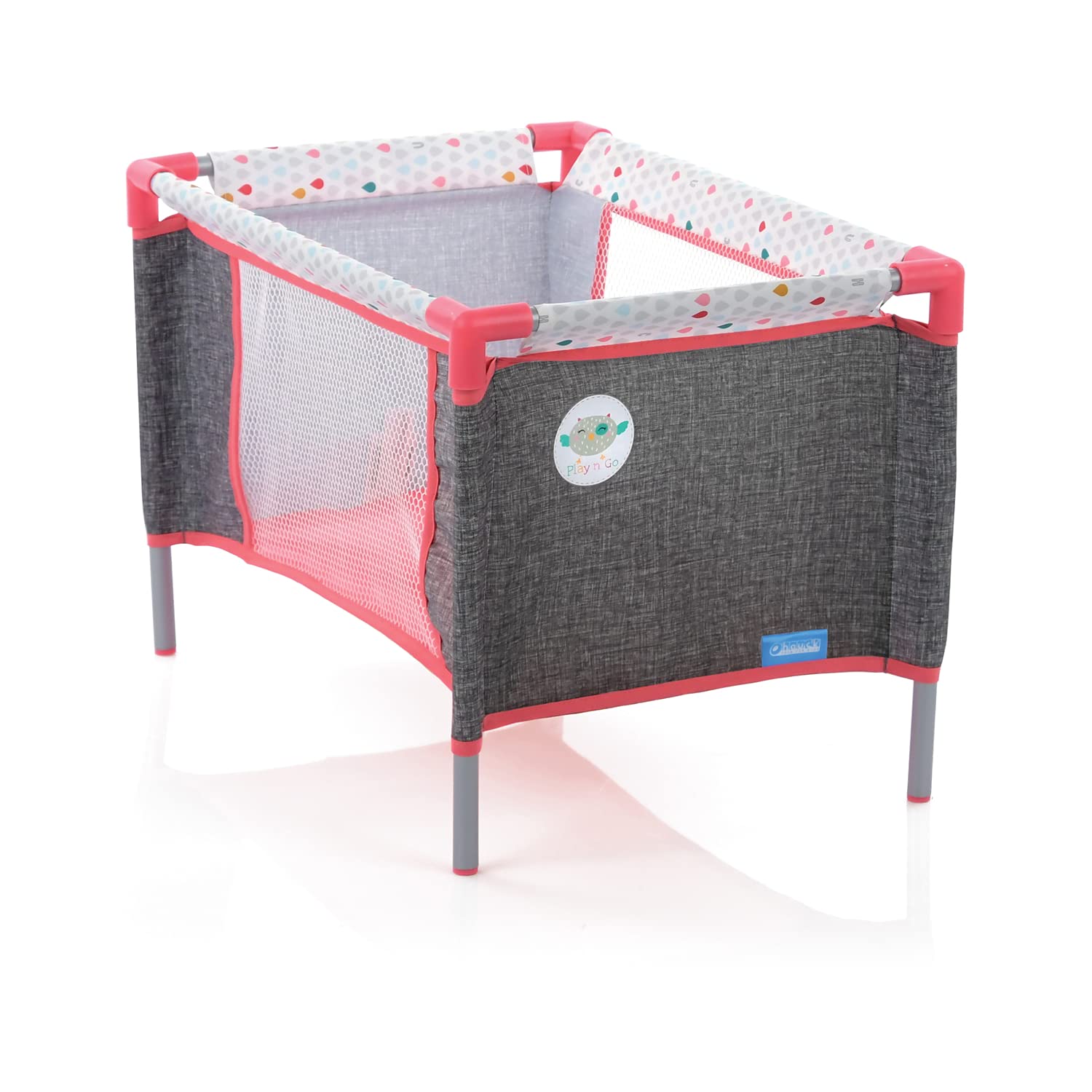 Набор Hauck Angie 20-элементный для кукол Кровать Сумка-переноска Аксессуары Серый Розовый, фото №4