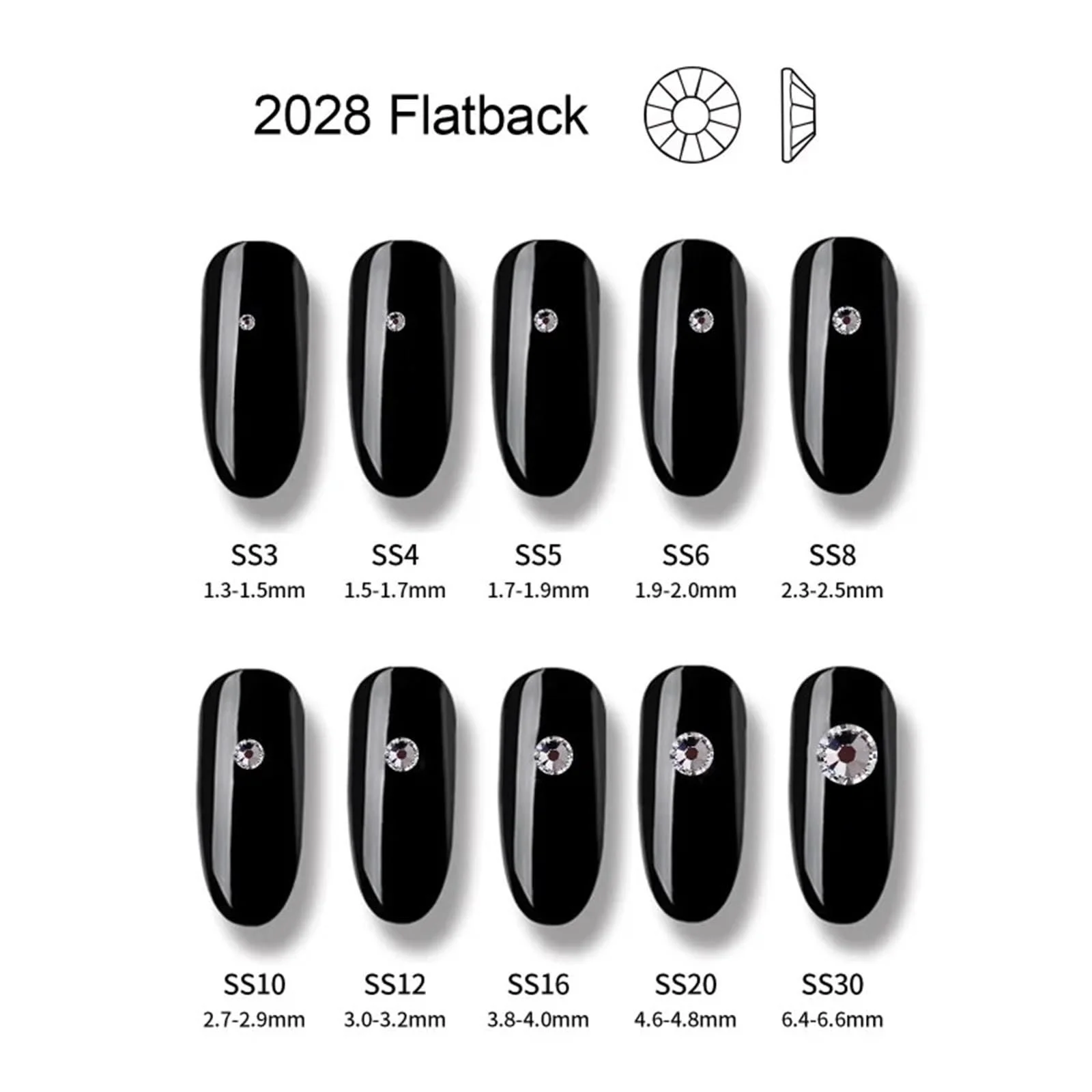 Стрази для рукоділля Термострази, без термофіксації, Блискучі, Кришталеві Діамантові прикраси Прикраси для декору (Air V, фото №4