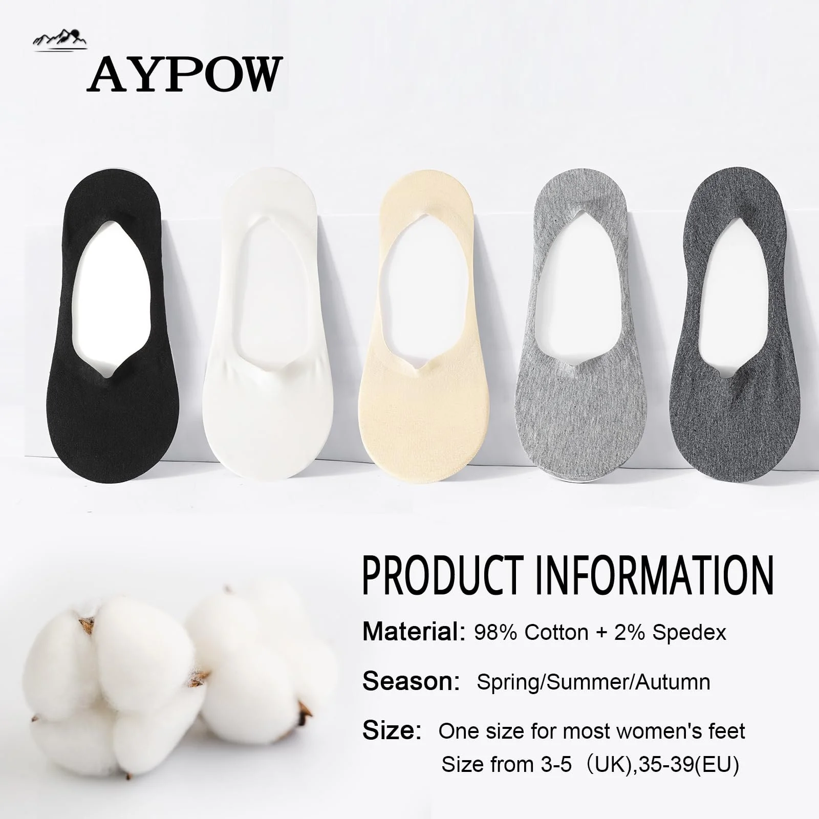 Жіночі шкарпетки-невидимки Бавовна 35-39 (6 пар), фото №4 Жіночі шкарпетки-невидимки Бавовна 35-39 (6 пар), фото №4