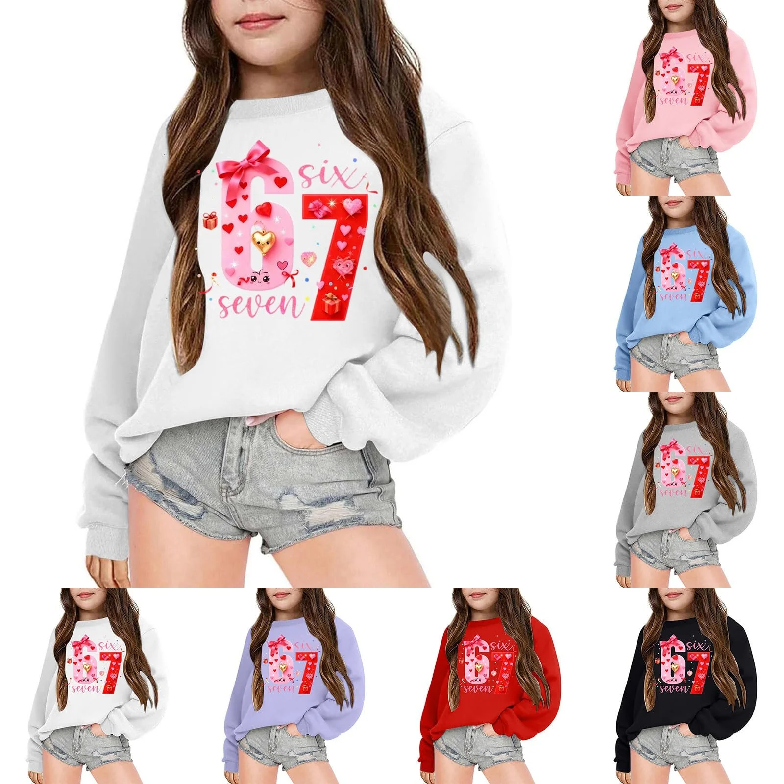 Толстовка для дівчинки з графічним принтом, фото №2