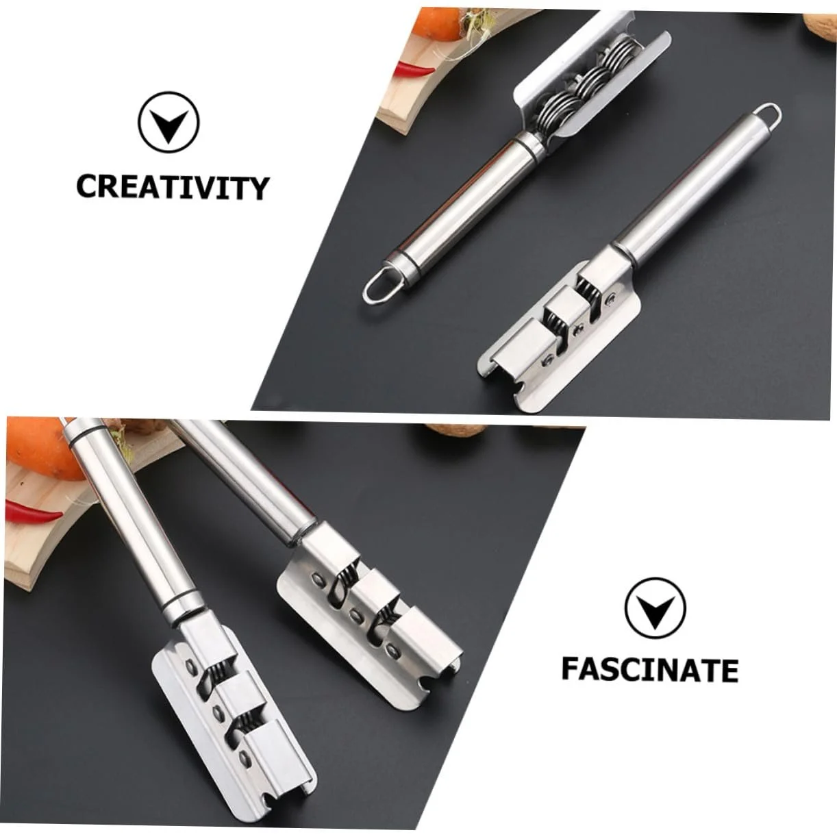 Точилка для ножів ERINGOGO Edelstahl ергономічна з подвійною лінією заточування, фото №3