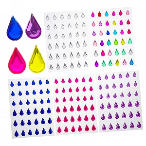 Кришталі для макіяжу MERRYHAPY для очей, самоклеючі наклейки, прикраси для тіла, для хлопчиків і дівчаток, 180 штук - Фото 1