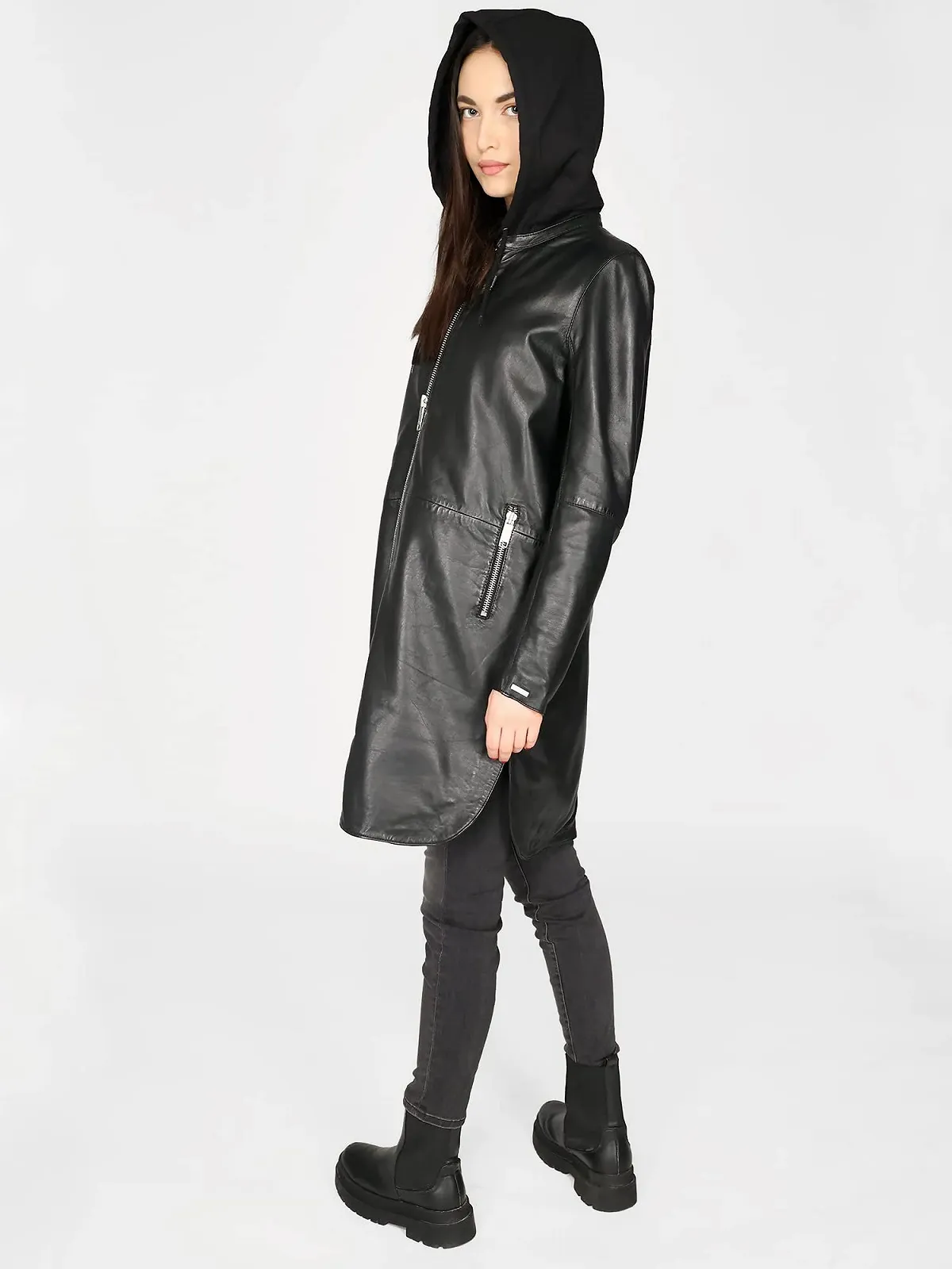 Шкіряне пальто MAZE 4202199 Жіноче, фото №8 Шкіряне пальто MAZE 4202199 Жіноче, фото №8