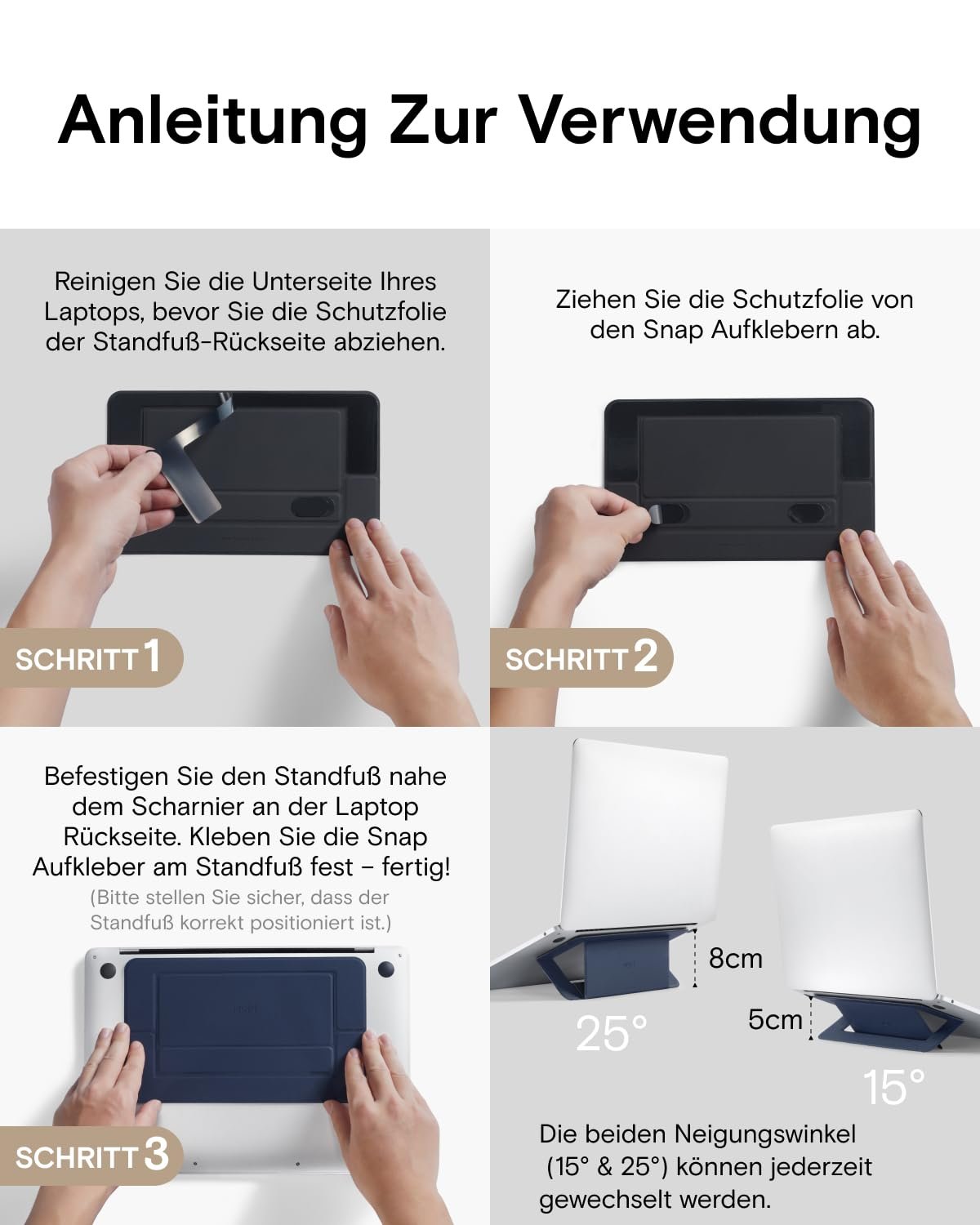 Підставка для ноутбука MOFT Invisible Airflow, з відкритим дизайном для відведення тепла, регульованим подвійним кутом, фото №8