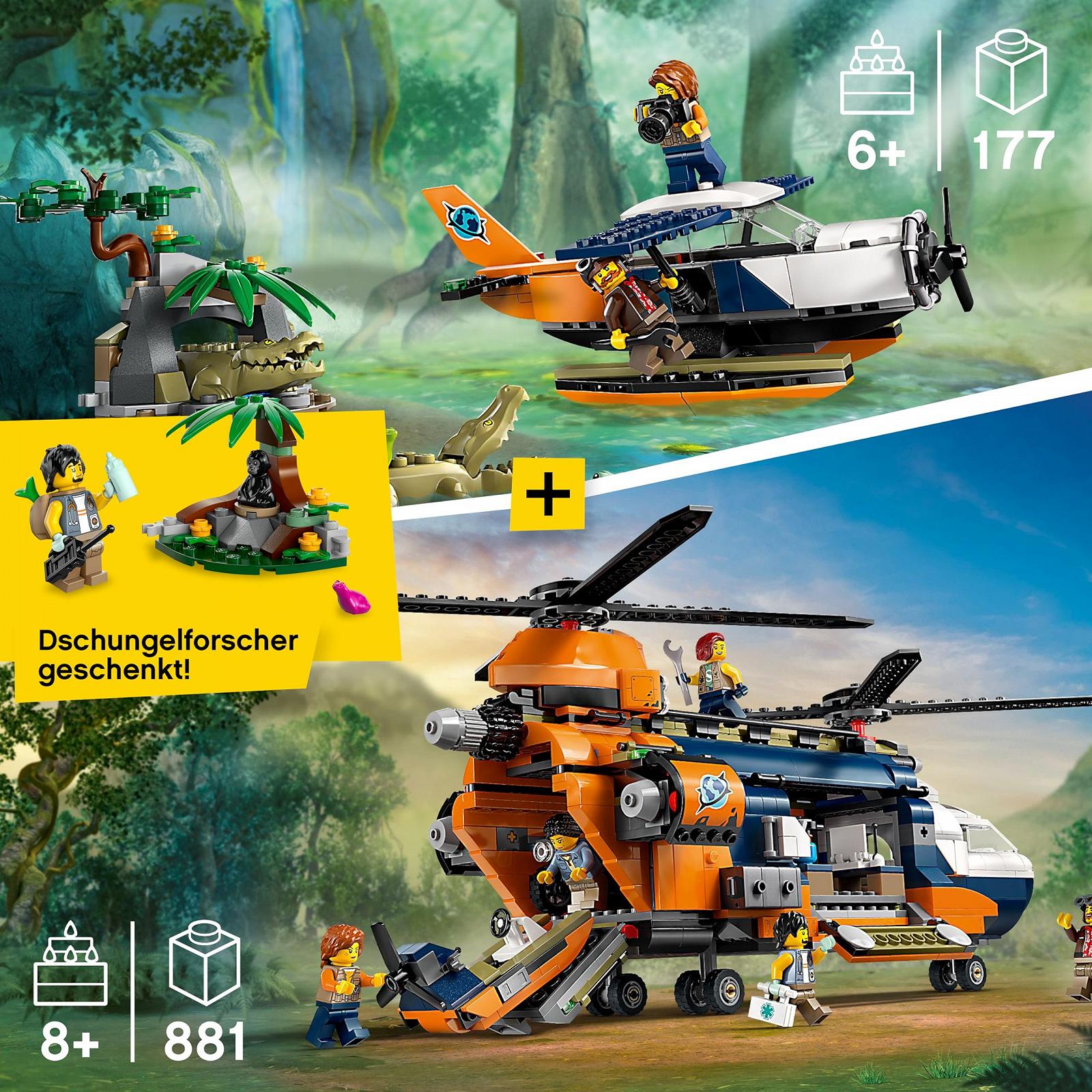 Lego City Jungle Explorer Seaplane 60425 Jungle Explorer Helicopter 60437 Polybag Gift Jungle Explorer 30665, фото №2