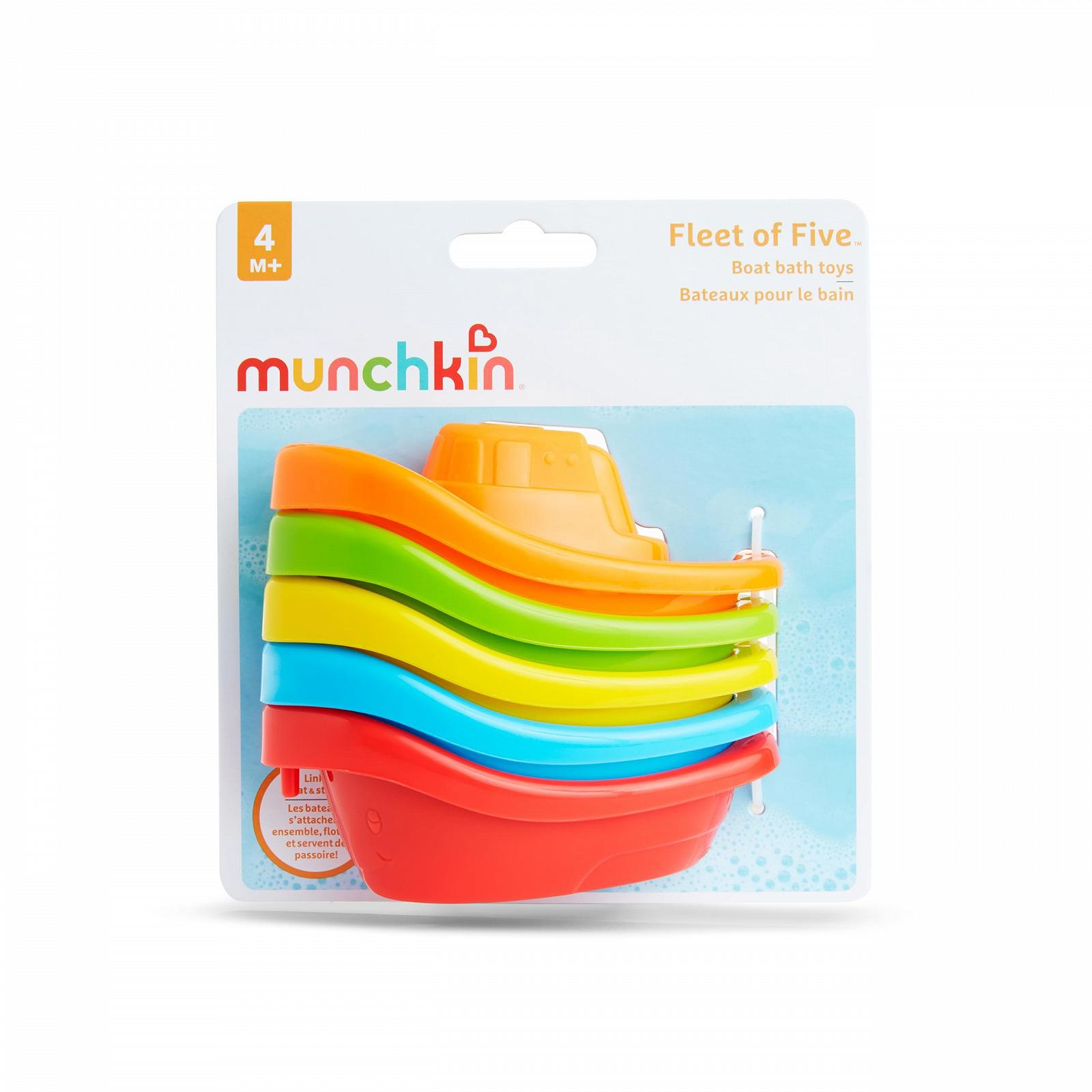 Іграшка для ванни Човен Munchkin Fleet of 5 Boats Набір з 5, фото №2