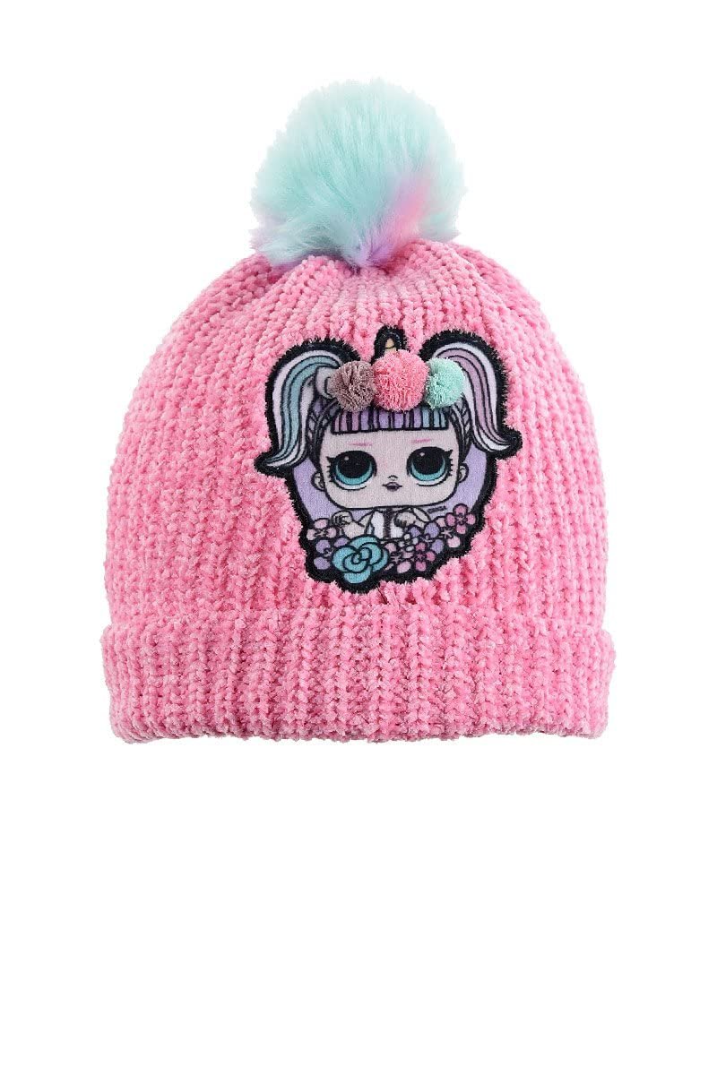 Шапка L.O.L. Surprise! Детская зимняя с помпоном розовая, фото №1 Шапка L.O.L. Surprise! Детская зимняя с помпоном розовая, фото №1