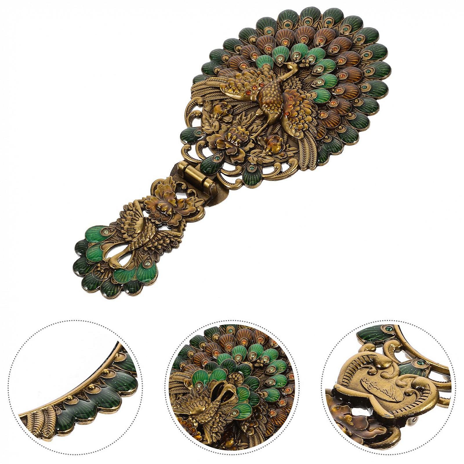 Зеркало Angoily Винтаж Зеркало для макияжа Складное с LED подсветкой Большое, фото №2