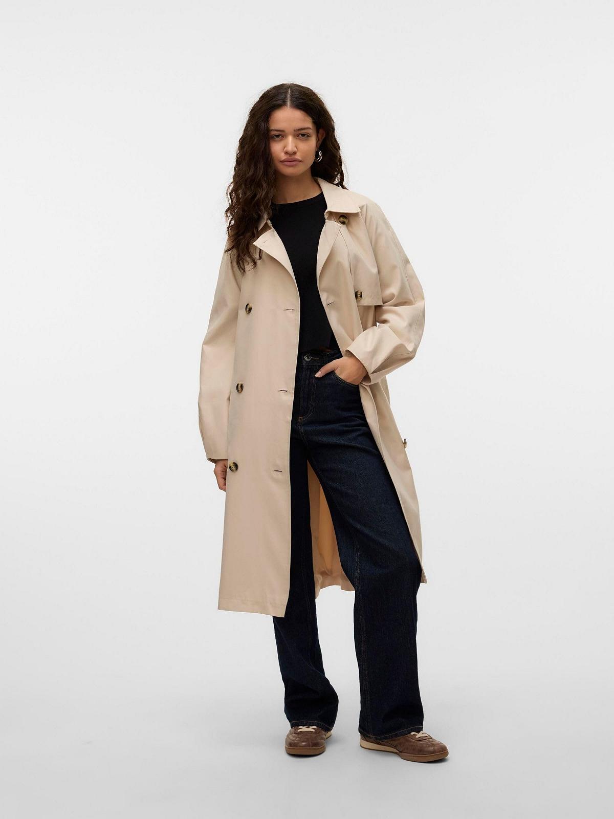 Тренч VERO MODA Vmdoreenssoft coat Женский, фото №4 Тренч VERO MODA Vmdoreenssoft coat Женский, фото №4