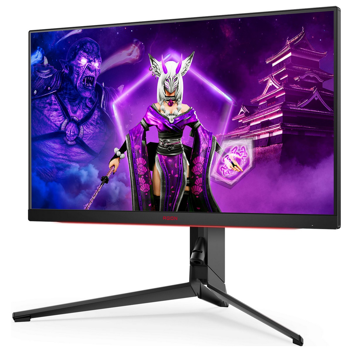 TFT 27" AOC AGON AG274QS QHD IPS 300Гц 1мс 2x HDMI DP USB-hub HAS Pivot колонки чорний, фото №3