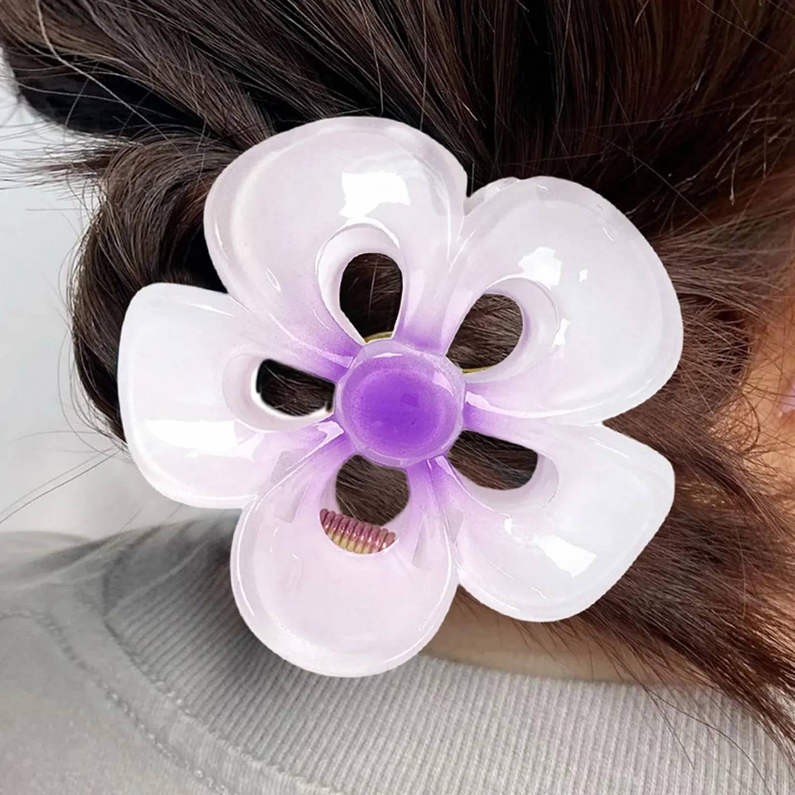 Заколка-краб для волос Euyehn Цветок Гавайский цветок Нескользящие Большие Женские для тропических волос, фото №9 Заколка-краб для волос Euyehn Цветок Гавайский цветок Нескользящие Большие Женские для тропических волос, фото №9