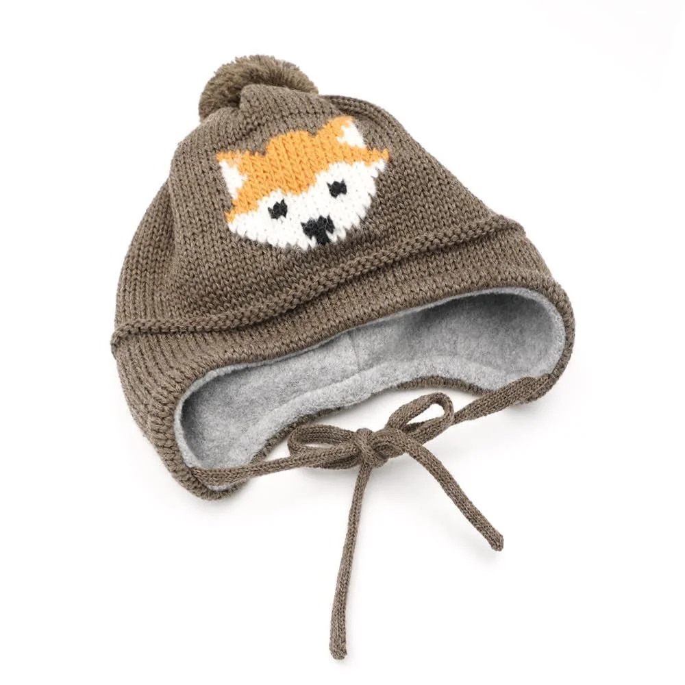 Шапка с помпоном для мальчика maximo, коричневая, фото №3 Шапка с помпоном для мальчика maximo, коричневая, фото №3