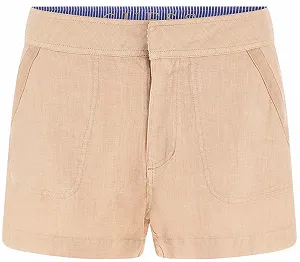 Жіночі лляні шорти GUESS JEANS / Бежеві / Розмір S - Фото 1
