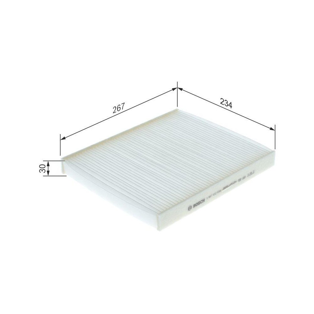 Фільтр салону BOSCH 1 987 432 038 для GMC OPEL VAUXHALL CHEVROLET HOLDEN, фото №1