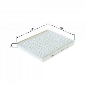 Фильтр салона BOSCH 1 987 432 038 для GMC OPEL VAUXHALL CHEVROLET HOLDEN - Фото 1