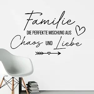 Наклейка на стіну Klebekönig Family the Perfect Mix Цитата - Фото 1