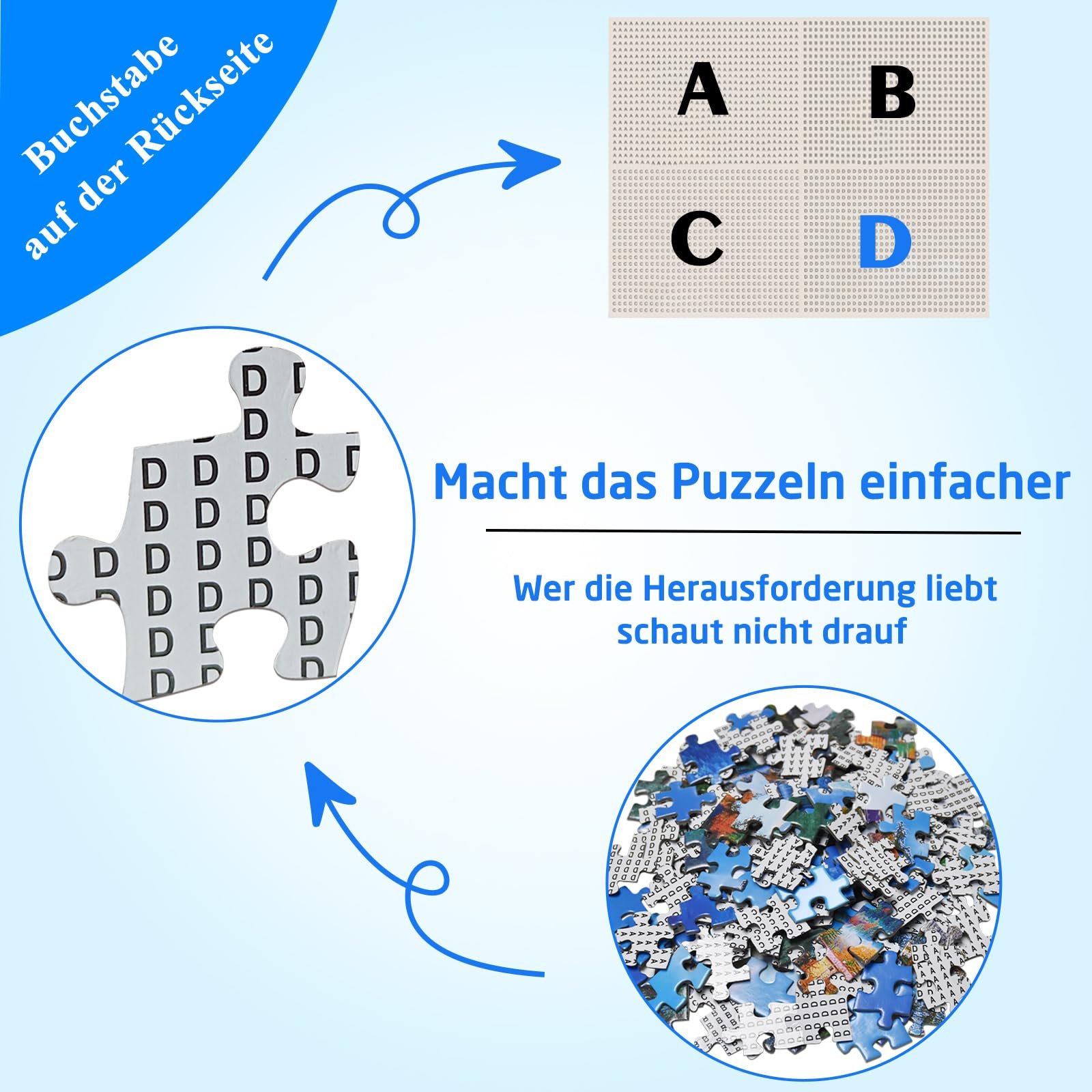 Пазл Flower 1000 елементів 70 x 50 см із постером 1:1, фото №3 Пазл Flower 1000 елементів 70 x 50 см із постером 1:1, фото №3