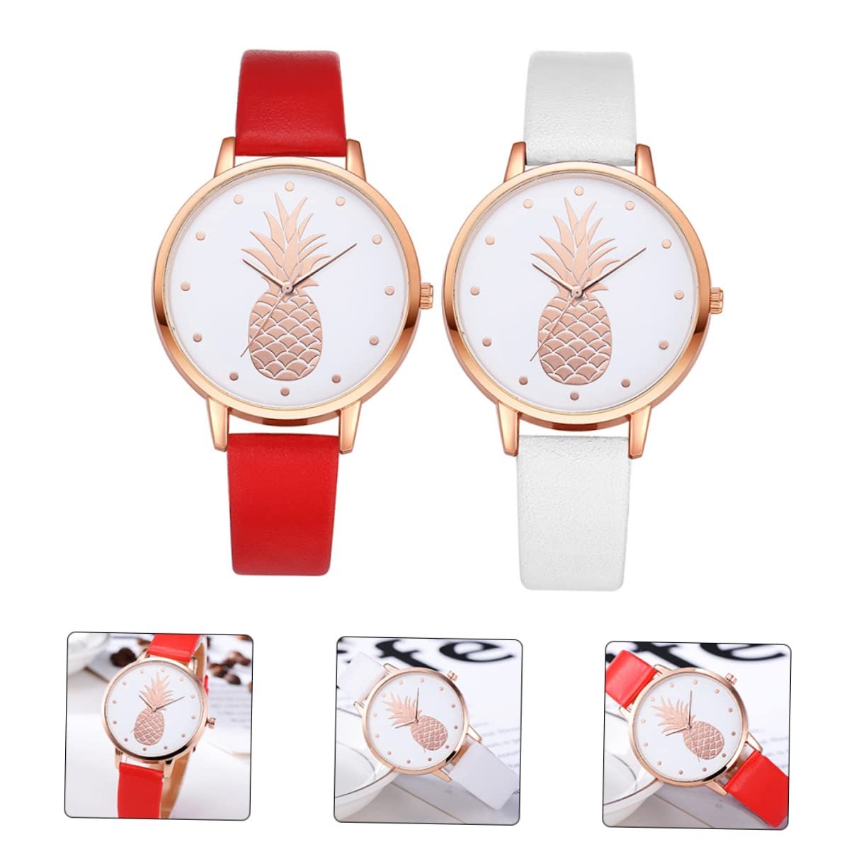 WRITWAA 2 шт. Креативний повсякденний годинник для студентів, фото №4