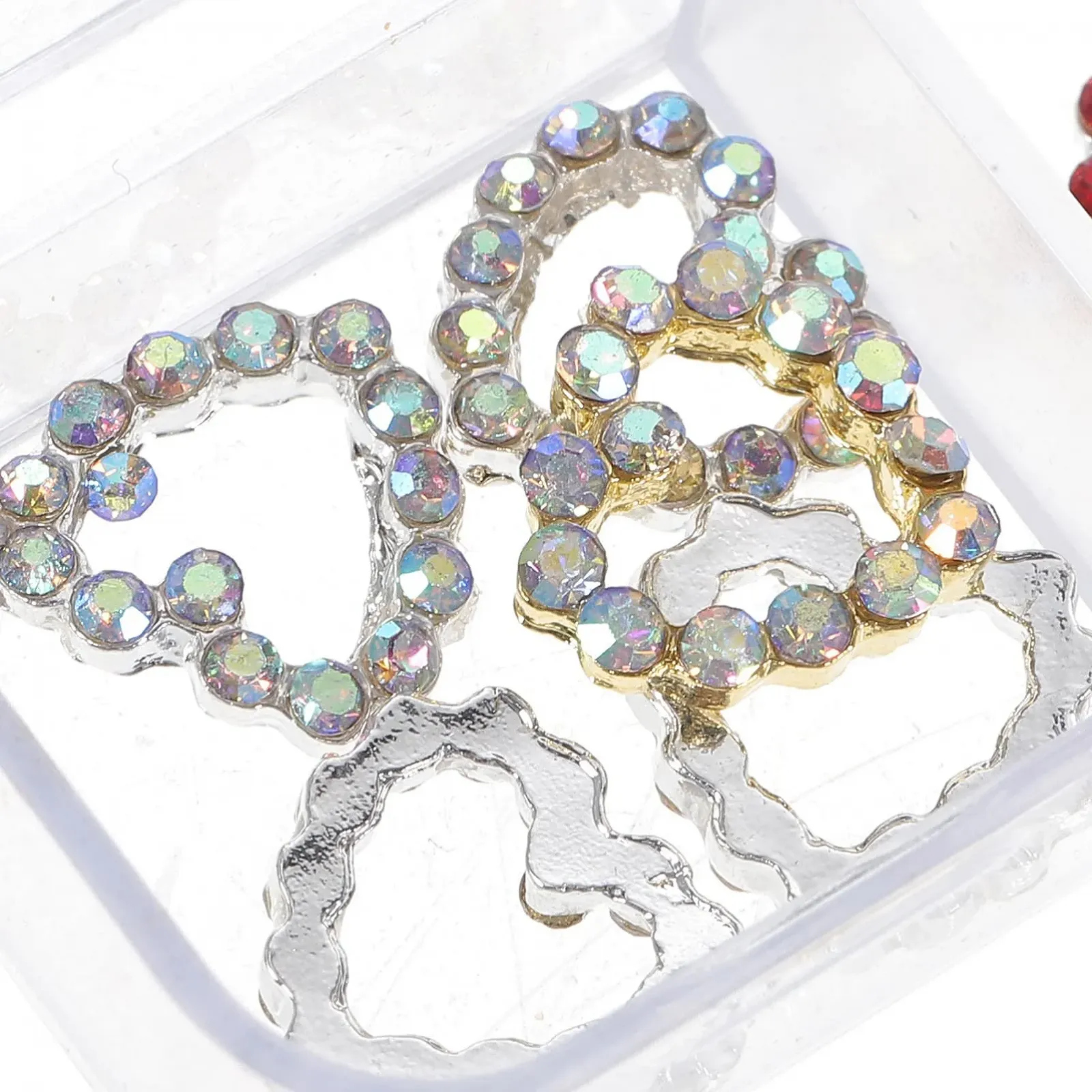 Украшения для ногтей Сердце KALLORY 3D Блестящие стразы Металл Любовь Сердце Кристалл 30 штук, фото №5 Украшения для ногтей Сердце KALLORY 3D Блестящие стразы Металл Любовь Сердце Кристалл 30 штук, фото №5