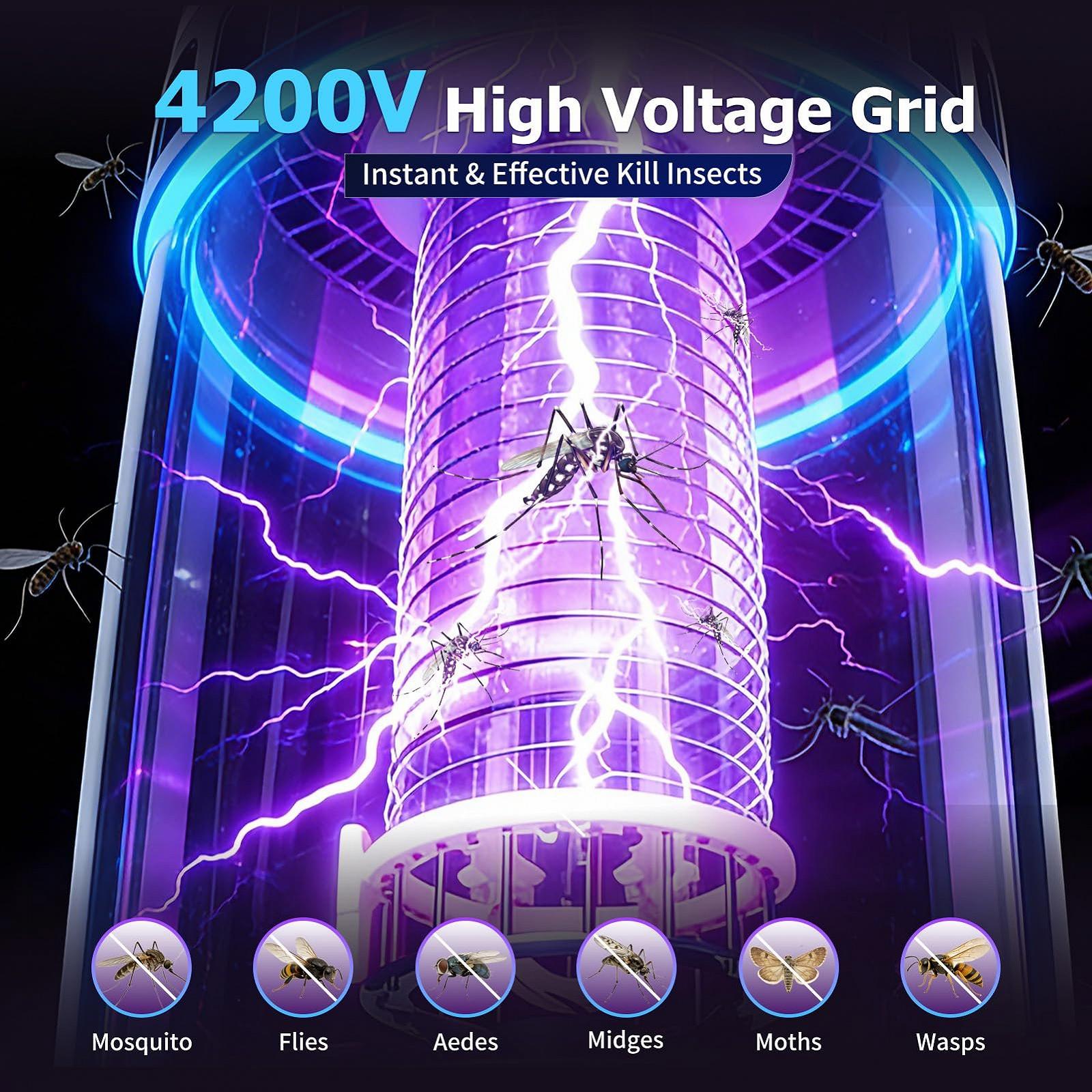 Електричний знищувач комах 5 W 4000 mAh 365 nm UV, фото №3 Електричний знищувач комах 5 W 4000 mAh 365 nm UV, фото №3