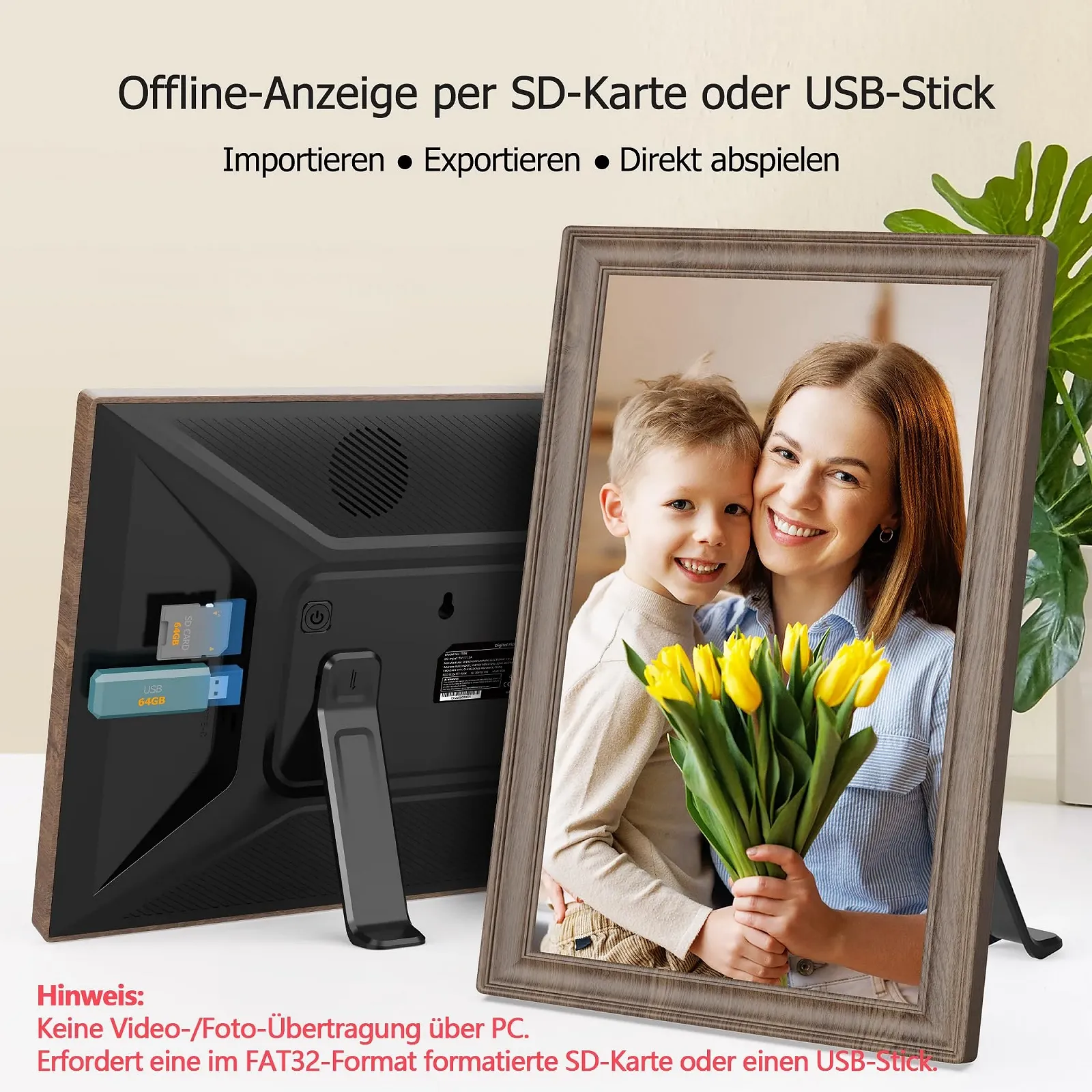Цифровая фоторамка Frameo 15.6 Inch 1920 x 1080P FHD IPS Touchscreen 64 GB Auto Rotation Wi-Fi, фото №7