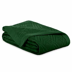 Покрывало AmeliaHome Двустороннее Ультразвуковое стеганое Ophelia Темно-зеленый, 260 x 280 см synthetic.ua - Фото 1