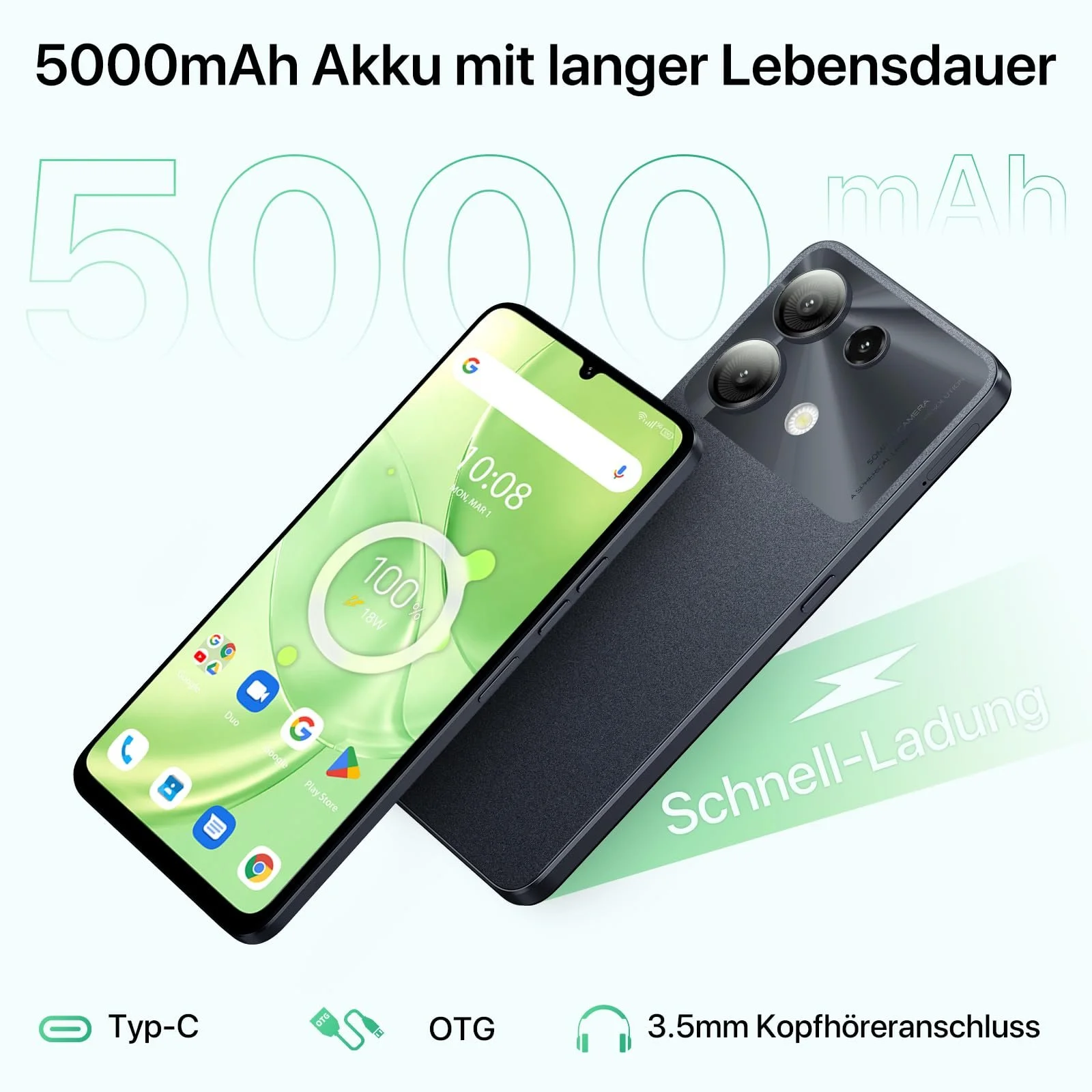 Смартфон UMIDIGI G9 5G 12GB RAM 128GB 6.75" 50MP 5000mAh, фото №5