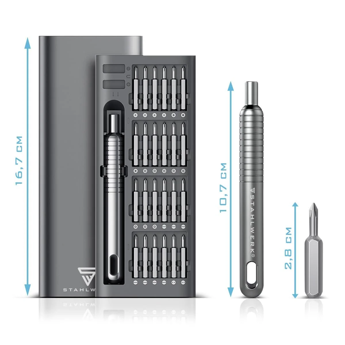 Набір викруток прецизійний STAHLWERK PSS-51 ST 51 предмет Chrome Vanadium Bit Set, фото №8