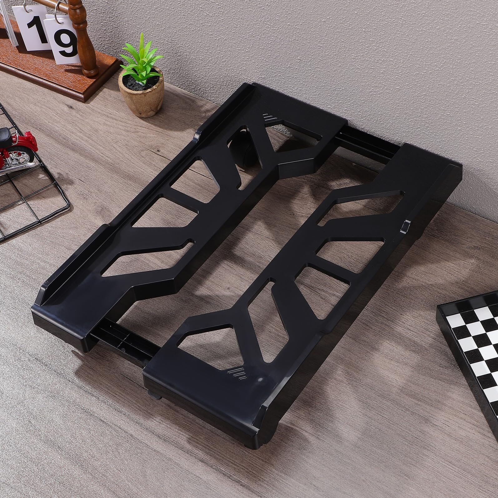 Підставка для ПК Регульована SHOWERORO з регульованою по висоті основою ABS для комп'ютерних корпусів, мобільний тримач ЦП під стіл для офісу та дому, фото №4