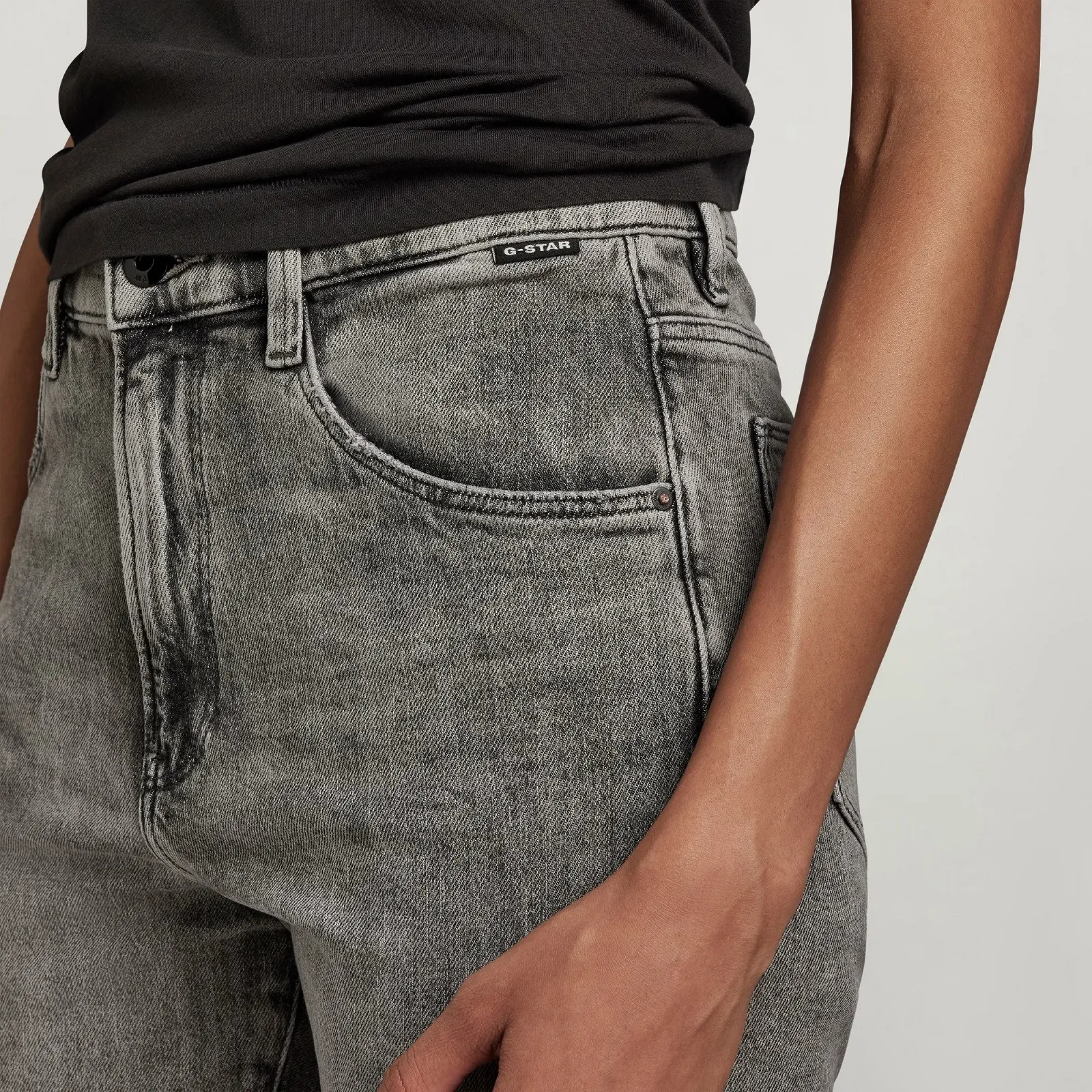 Женские джинсы G‑STAR RAW Virjinya Slim Burten Black Stretch Denim - 27, фото №5 Женские джинсы G‑STAR RAW Virjinya Slim Burten Black Stretch Denim - 27, фото №5