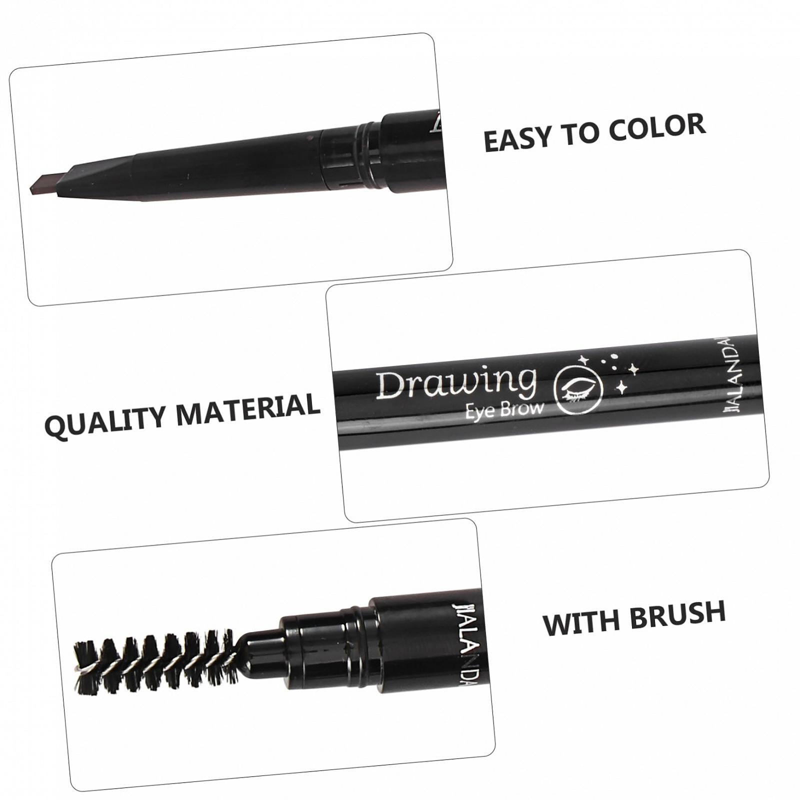 Олівець minkissy Pack of 3 Double Head Eyebrow Pencil Chocolate, фото №3