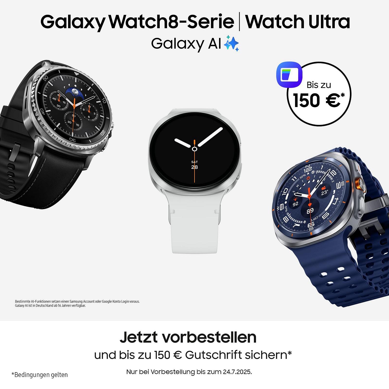 Смарт-годинник Samsung Galaxy Watch8 40 мм LTE Сріблястий, фото №2
