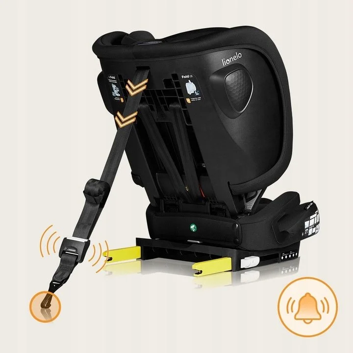 Автокрісло Lionelo Nelly / 76-150 см / ISOFIX / 9-36кг / Регулювання спинки / Чорне, фото №7