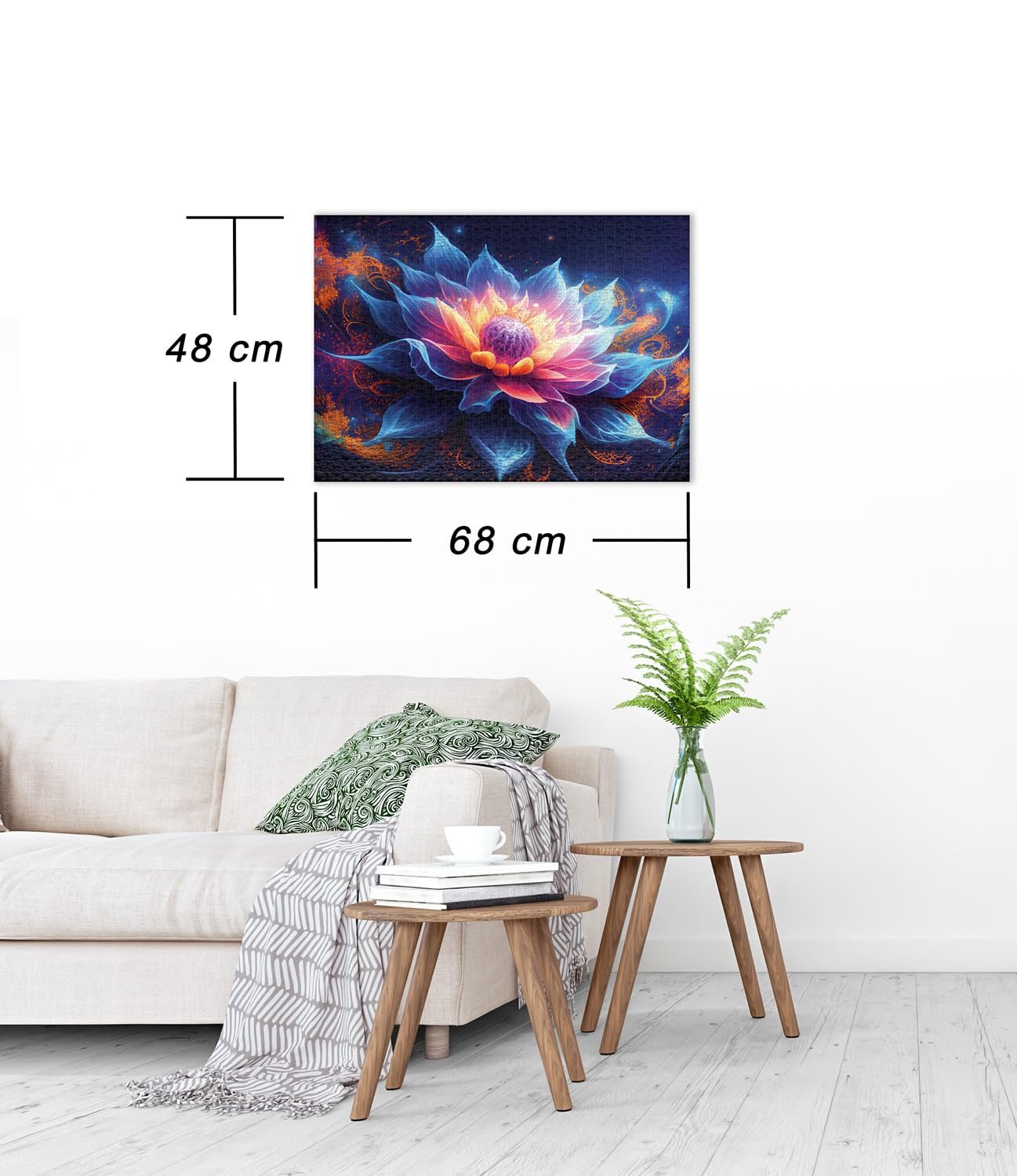 Пазл Ulmer Puzzleschmiede Colours & Fantasy "Lotus Nova" 1000 элементов цветок лотоса во вселенной, фото №3