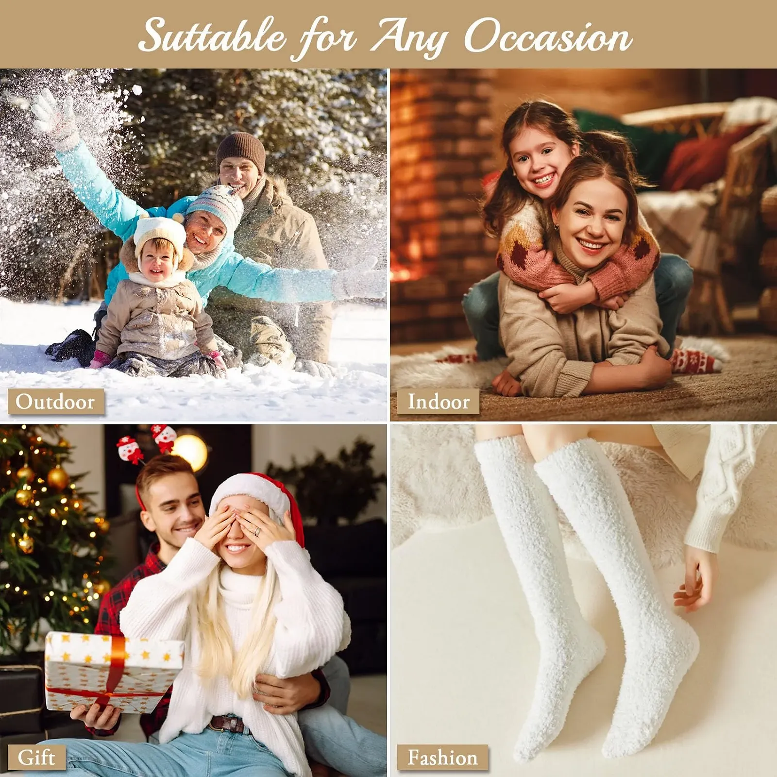 Пухнасті шкарпетки для жінок Теплі, фото №7 Пухнасті шкарпетки для жінок Теплі, фото №7