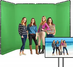 Система поддержки фона для фотостудии GSKAIWEN 7.87 x 13.12" Черный - Фото 1