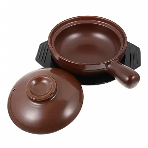 Кастрюля керамическая с антипригарной ручкой термостойкая, равномерное распределение тепла - Фото 1