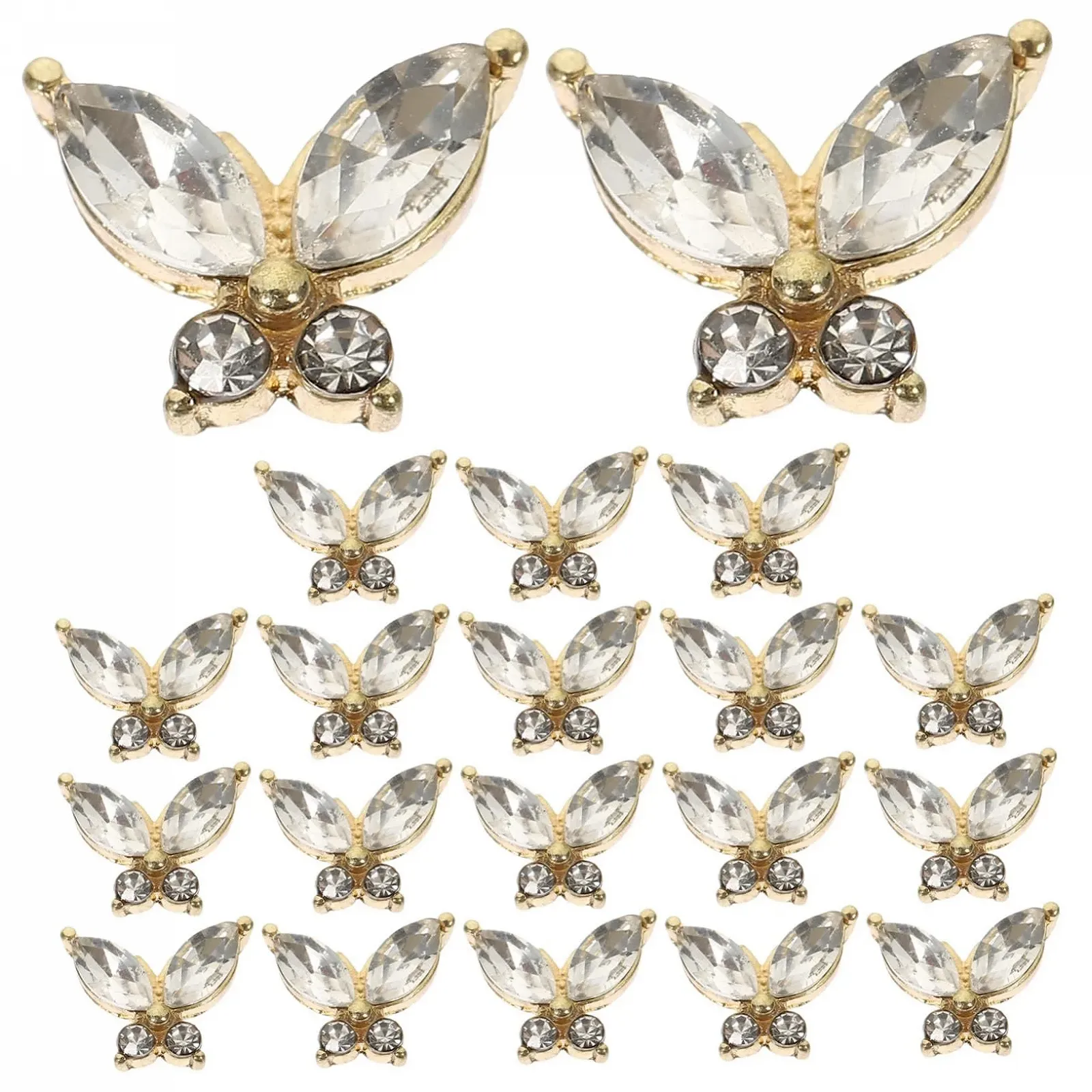 Украшения для ногтей Бабочки FRCOLOR 60 шт., фото №1