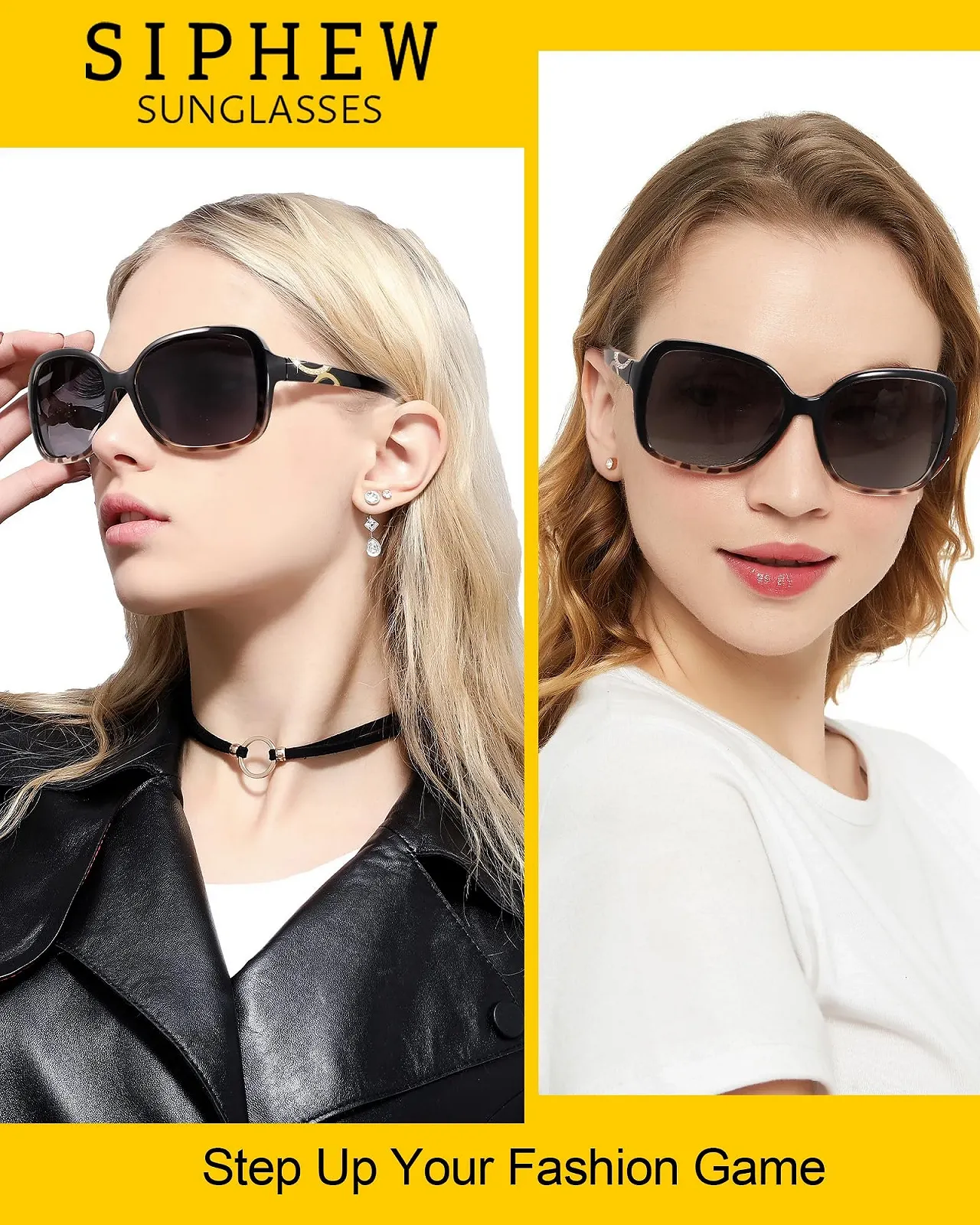 Поляризовані сонцезахисні окуляри вінтажні SIPHEW великі поляризаційні, фото №2