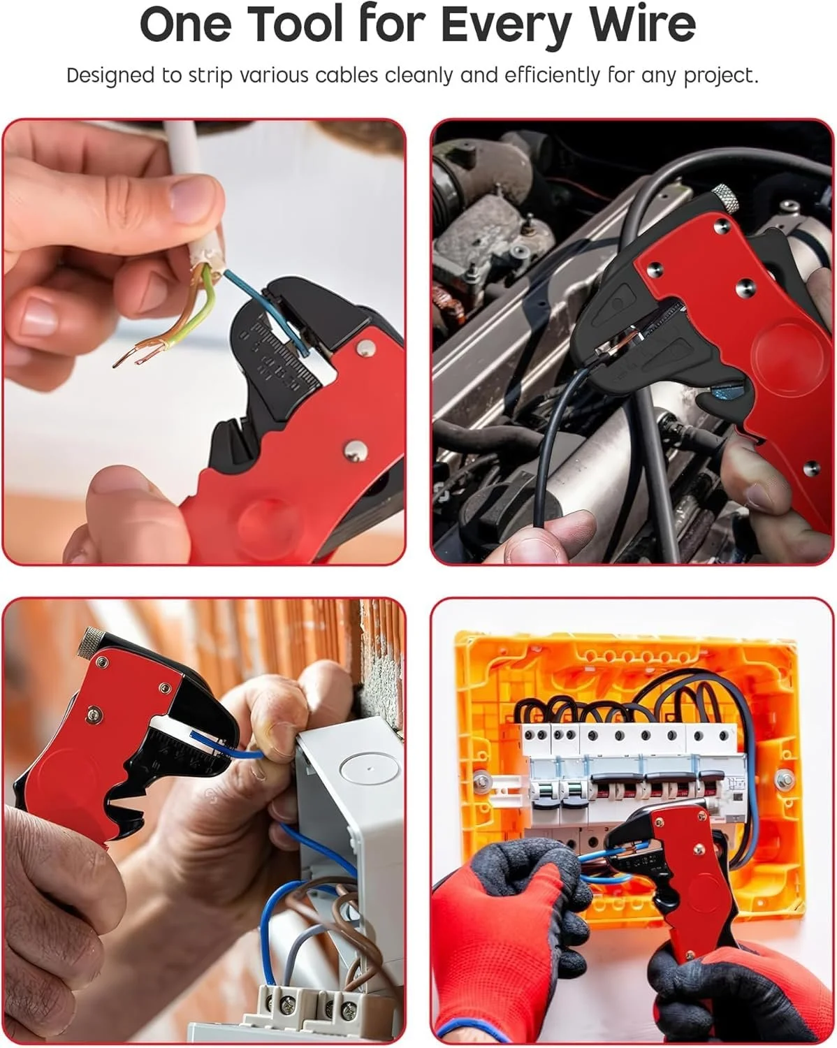 Стриппер изолированный 14-24 AWG Eagle Tip регулируемый, фото №3