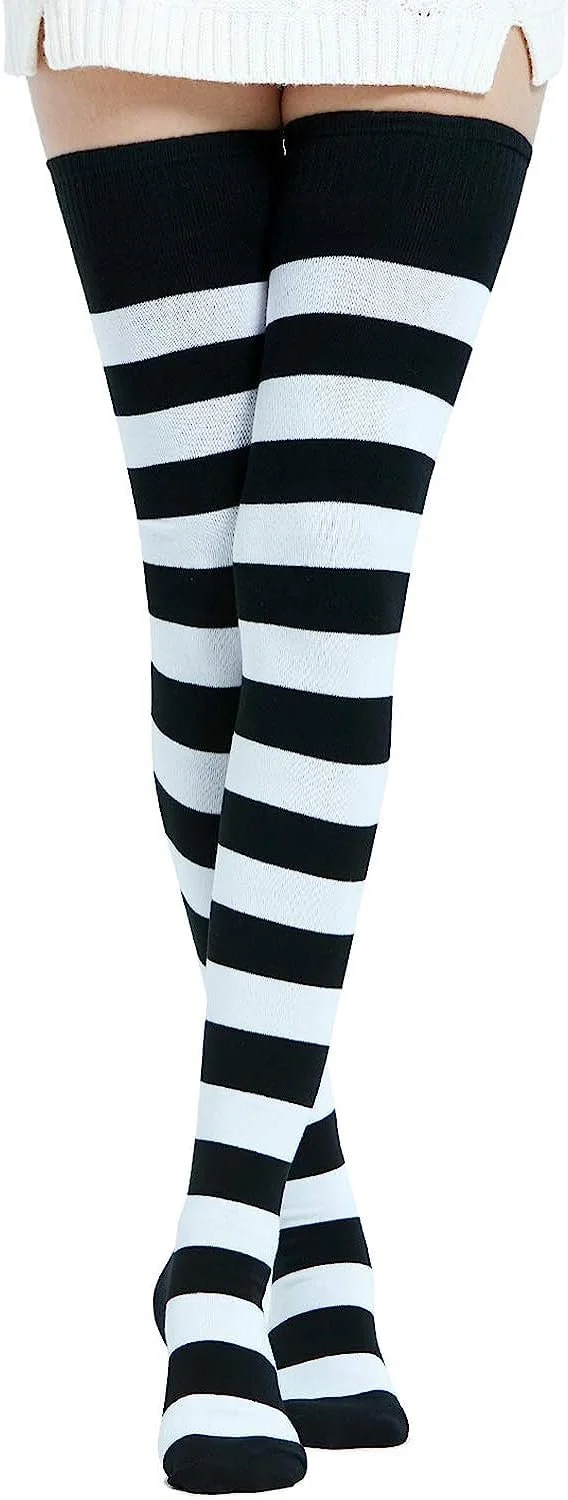 Жіночі шкарпетки DRESHOW вище коліна, смугасті, високі, фото №1 Жіночі шкарпетки DRESHOW вище коліна, смугасті, високі, фото №1